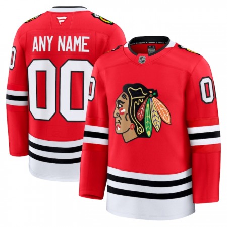 Maillot de Hockey Chicago Blackhawks Personnaliser Fanatics Premium 2024-25 Rouge Domicile - Homme